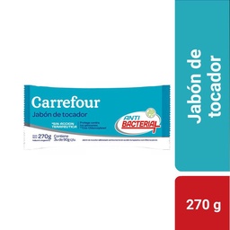 Jabón Tocador Antibacterial Carrefour 90 g. x 3 uni