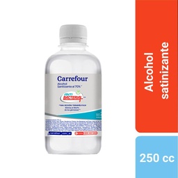 Alcohol Sanitizante Carrefour Soft Al 70% 250 cc.