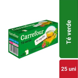 Té Verde en Saquitos Carrefour Sin Tacc x 25 un.