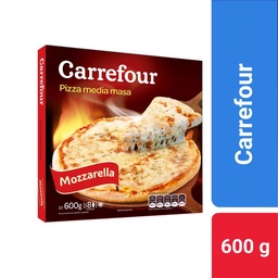 Pizza Congelada Carrefour Mozzarella Estuche 600 g.