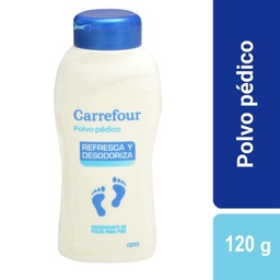 Polvo Pédico Carrefour Talquera 120 g.