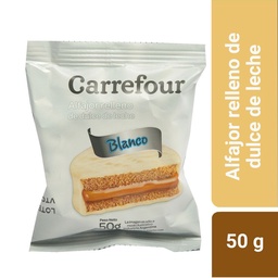 Alfajor Carrefour Classic Chocolate Blanco 50 g.