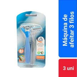 Máquina de Afeitar Carrefour Blister 3 Filos Soft 2 uni