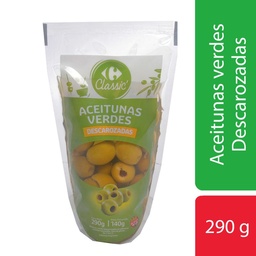 Aceituna Verde Carrefour Descarozadas Classic Dp 140 g.