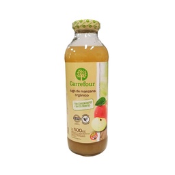 Jugo Orgánico Carrefour de Manzana Bio en Botella 500 cc.