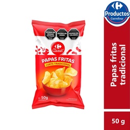 Papas Fritas Corte Tradicional Carrefour Classic 50 g.