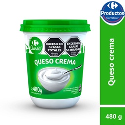 Queso Crema Descremado Carrefour Classic 480 g.