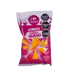 Conos Sabor Queso Carrefour Classic 60 g.