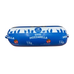 Queso Mozzarella Cilindro Carrefour Classic 1 kg.