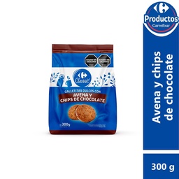 Galletitas Dulces Carrefour Classic Avena y Chips 300 g.