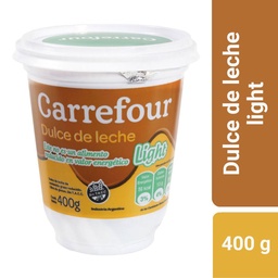 Dulce de Leche Light Carrefour Classic en Pote 400 g.