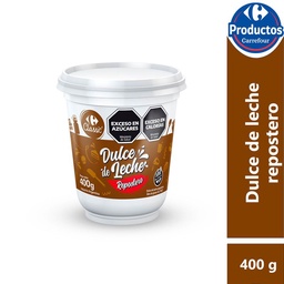 Dulce de Leche Repostero Carrefour Classic en Pote 400 g.