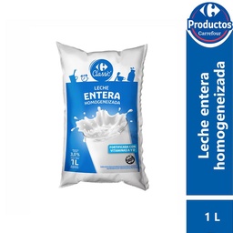 Leche Ultra Entera Carrefour Classic Sachet 1 lt.