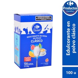 Edulcorante en Sobres Carrefour Classic 100 uni