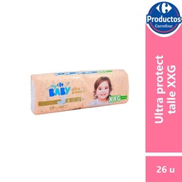 Pañal Carrefour Baby Talle Xxg Hiperpack 26 uni