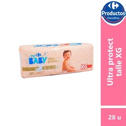 Pañal Carrefour Baby Talle Xg Hiperpack 28 uni