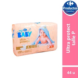 Pañal Carrefour Baby Talle P Hiperpack 44 uni