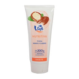 Crema Corporal Carrefour Soft Nutritiva Karite 200 g.