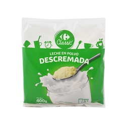 Leche en Polvo Descremada 1% Carrefour Classic Pouch 400 g.