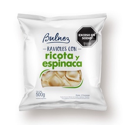 Ravioles de Ricota y Espinaca Bulnez Fp 500 g.