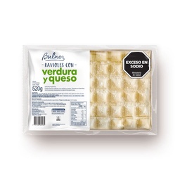 Ravioles Bulnez de Verdura y Queso en Plancha 520 g.