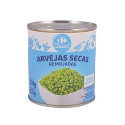 Arvejas Secas Remojadas Carrefour Classic Sin Sal 300 g.