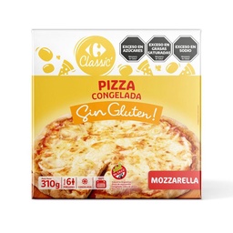 Pizza Congelada Carrefour Classic Sin Gluten de Mozzarella 1 uni