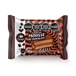 Alfajor Mousse de Chocolate Carrefour Classic 45 g.