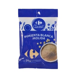 Pimienta Blanca Carrefour Classic en Sobre 25 g.