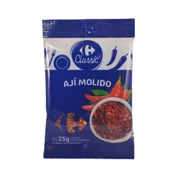 Ají Molido Carrefour Classic en Sobre 25 g.