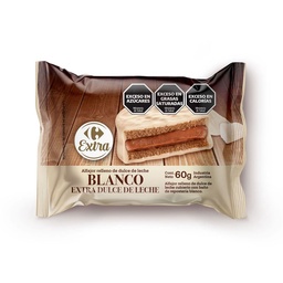 Alfajor Carrefour Extra de Chocolate Blanco 60 g.