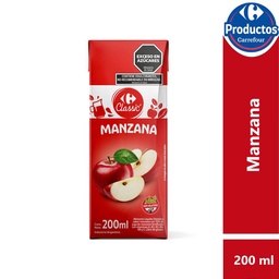 Jugo Carrefour Classic Manzana Tetra 200 cc.