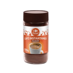 Café Instantáneo Carrefour Classic Suave en Frasco 100 Grs