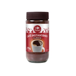 Café Instantáneo Clásico Carrefour Classic en Frasco 170 g.