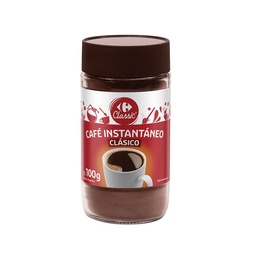 Café Instantáneo Carrefour Classic Clásico en Frasco 100 Grs