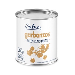 Garbanzos Secos Remojados Bulnez en Lata 300 g.