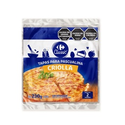 Tapa para Pascualina Mediana Carrefour Classic Criolla 230 g.