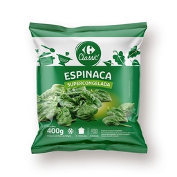 Espinaca Congelada Carrefour Classic 400 g.