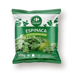 Espinaca Congelada Carrefour Classic 800 g.