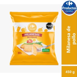 Milanesas de Pollo Carrefour Classic 450 g.