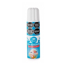 Crema Chantilly Carrefour Classic en Aerosol 250 g.