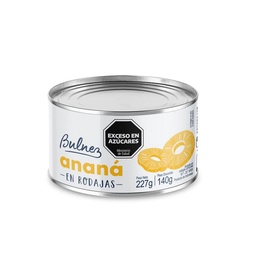 Ananá en Rodajas Bulnez en Lata 227 g.