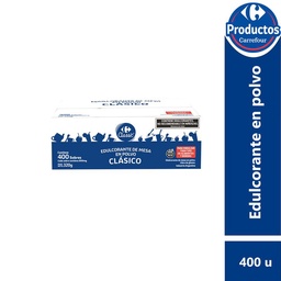 Edulcorante Den Polvo Carrefour Classic en Sobres 400 uni