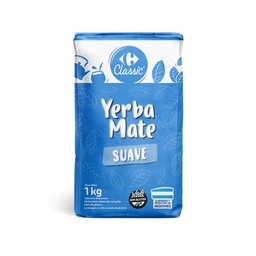 Yerba Mate con Palo Suave Carrefour Classic 1 kg.