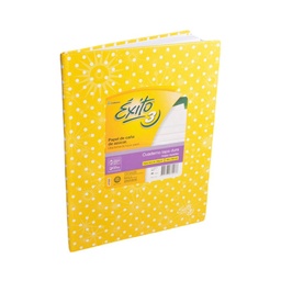 Cuaderno N3 Lunares Éxito Amarillo Rayado 48 Hojas