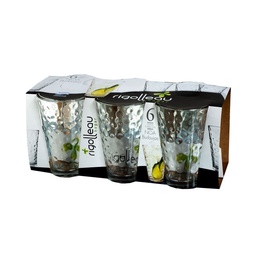 Set x 6 Vaso Tl Burbujas Flint 400 ml