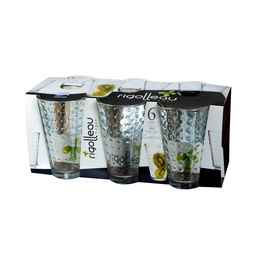 Set x 6 Vasos Cuadro 400 ml. Flint