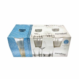 Set Vasos Facetado 400 cc. 6 u.