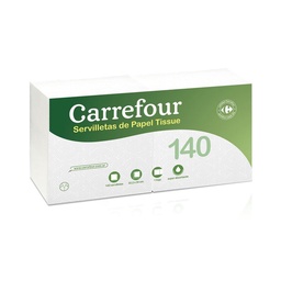 Servilletas Carrefour Essential 140 u.