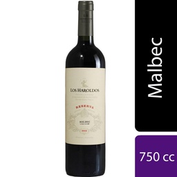 Vino Tinto Malbec Los Haroldos Reserva 750 cc.